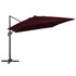 Konzolni suncobran s LED svjetlima 400 x 300 cm bordo Konzolni suncobran s LED svjetlima 400 x 300 cm bordo
