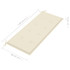 Klupa Batavia s krem jastukom 120 cm od masivne tikovine Klupa Batavia s krem jastukom 120 cm od masivne tikovine