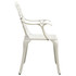 5-dijelni bistro set od lijevanog aluminija bijeli