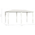 Sjenica s navlakama za stupove 3 x 6 x 2,6 m krem 160 g/m²