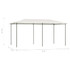 Sjenica 3 x 6 x 2,6 m krem 160 g/m²