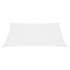 Jedro protiv sunca od tkanine pravokutno 2,5 x 4,5 m bijelo