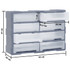 Organizator s 8 velikih ladica 52 x 16 x 37 cm