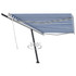Samostojeća tenda na ručno uvlačenje 500 x 300 cm plavo-bijela