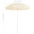 Vrtni suncobran s čeličnom šipkom 180 cm boja pijeska Vrtni suncobran s čeličnom šipkom 180 cm boja pijeska