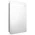 LED kupaonski ormarić s ogledalom siva boja betona 60x11x80 cm LED kupaonski ormarić s ogledalom siva boja betona 60x11x80 cm