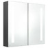 LED kupaonski ormarić s ogledalom sivi 62 x 14 x 60 cm LED kupaonski ormarić s ogledalom sivi 62 x 14 x 60 cm