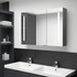 LED kupaonski ormarić s ogledalom 89 x 14 x 62 cm sivi LED kupaonski ormarić s ogledalom 89 x 14 x 62 cm sivi