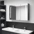 LED kupaonski ormarić s ogledalom 89 x 14 x 62 cm sivi LED kupaonski ormarić s ogledalom 89 x 14 x 62 cm sivi