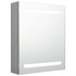 LED kupaonski ormarić s ogledalom siva boja betona 50x14x60 cm LED kupaonski ormarić s ogledalom siva boja betona 50x14x60 cm