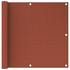 Balkonski zastor terakota 90 x 400 cm HDPE