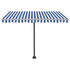 Samostojeća automatska tenda 300 x 250 cm plavo-bijela