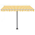 Samostojeća automatska tenda 350 x 250 cm žuto-bijela