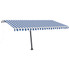 Samostojeća automatska tenda 400 x 300 cm plavo-bijela