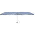 Samostojeća automatska tenda 600 x 300 cm plavo-bijela