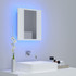 LED kupaonski ormarić s ogledalom bijeli 40 x 12 x 45 cm