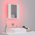 LED kupaonski ormarić s ogledalom bijeli 40 x 12 x 45 cm
