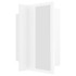 LED kupaonski ormarić s ogledalom bijeli 40 x 12 x 45 cm