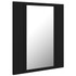 LED kupaonski ormarić s ogledalom crni 40 x 12 x 45 cm