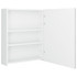 LED kupaonski ormarić s ogledalom sjajni bijeli 50 x 14 x 60 cm