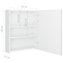 LED kupaonski ormarić s ogledalom sjajni bijeli 50 x 14 x 60 cm