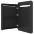 LED kupaonski ormarić s ogledalom crni 60 x 11 x 80 cm