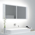 LED kupaonski ormarić s ogledalom bijeli 100 x 12 x 45 cm