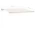 Tenda na ručno uvlačenje s LED svjetlima 450 x 300 cm krem