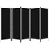Sobna pregrada s 5 panela crna 250 x 180 cm Sobna pregrada s 5 panela crna 250 x 180 cm