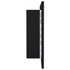 LED kupaonski ormarić s ogledalom crni 90 x 12 x 45 cm