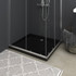 Pravokutna ABS tuš-kada crna 80 x 90 cm Pravokutna ABS tuš-kada crna 80 x 90 cm