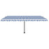 Samostojeća automatska tenda 500 x 350 cm plavo-bijela