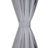 Zavjesa za Zamračivanje s Metalnim Prstenovima 2 kom 135x175 cm Siva