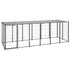Kavez za pse crni 330 x 110 x 110 cm čelični