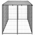 Kavez za pse crni 330 x 110 x 110 cm čelični