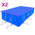 Navlake za bazen PE pravokutne 2 kom 90 g/m² 394 x 207 cm Navlake za bazen PE pravokutne 2 kom 90 g/m² 394 x 207 cm