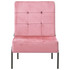 Stolica za opuštanje 65 x 79 x 87 cm ružičasta baršunasta
