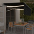 Automatska tenda s roletom i senzorom LED  4,5 x 3 m antracit