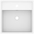Luksuzni četvrtasti umivaonik mat bijeli 41 x 41 cm keramički