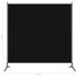 Sobna pregrada s 1 panelom crna 175 x 180 cm