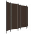 Sobna pregrada s 5 panela smeđa 250 x 180 cm Sobna pregrada s 5 panela smeđa 250 x 180 cm