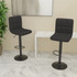 Barski stolci od tkanine 2 kom crni 334288 Barski stolci od tkanine 2 kom crni 334288