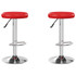 Barski stolci od umjetne kože 2 kom crveni 333099