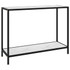 Konzolni stol bijeli 100 x 35 x 75 cm od kaljenog stakla 322837 Konzolni stol bijeli 100 x 35 x 75 cm od kaljenog stakla 322837