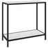 Konzolni stol bijeli 80 x 35 x 75 cm od kaljenog stakla 322833 Konzolni stol bijeli 80 x 35 x 75 cm od kaljenog stakla 322833