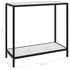 Konzolni stol bijeli 80 x 35 x 75 cm od kaljenog stakla 322833 Konzolni stol bijeli 80 x 35 x 75 cm od kaljenog stakla 322833