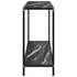 Konzolni stol crni 120 x 35 x 75 cm od kaljenog stakla 322842 Konzolni stol crni 120 x 35 x 75 cm od kaljenog stakla 322842