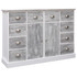 Komoda s 10 ladica siva 113 x 30 x 79 cm drvena 284173 Komoda s 10 ladica siva 113 x 30 x 79 cm drvena 284173