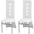 Blagovaonske stolice od umjetne kože 2 kom bijele 243646