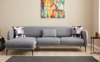 Ugaona sofa-krevet Venera L - Siva - BXL.ba
